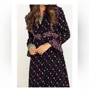 Free People Calico Skies Midi Dress